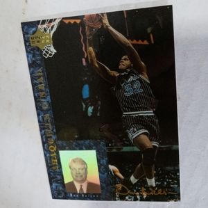 1994 UPPER DECK USA BASKETBALL CHALK TALK SHAQUILLE O'NEAL #CT9 SHAQ HOLOGRAM MC